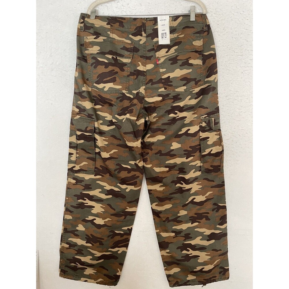 Levi's Women's 94' Baggy Cargo Pants Camo 32x30 (actual 36x30) Green Earth - Picture 8 of 8
